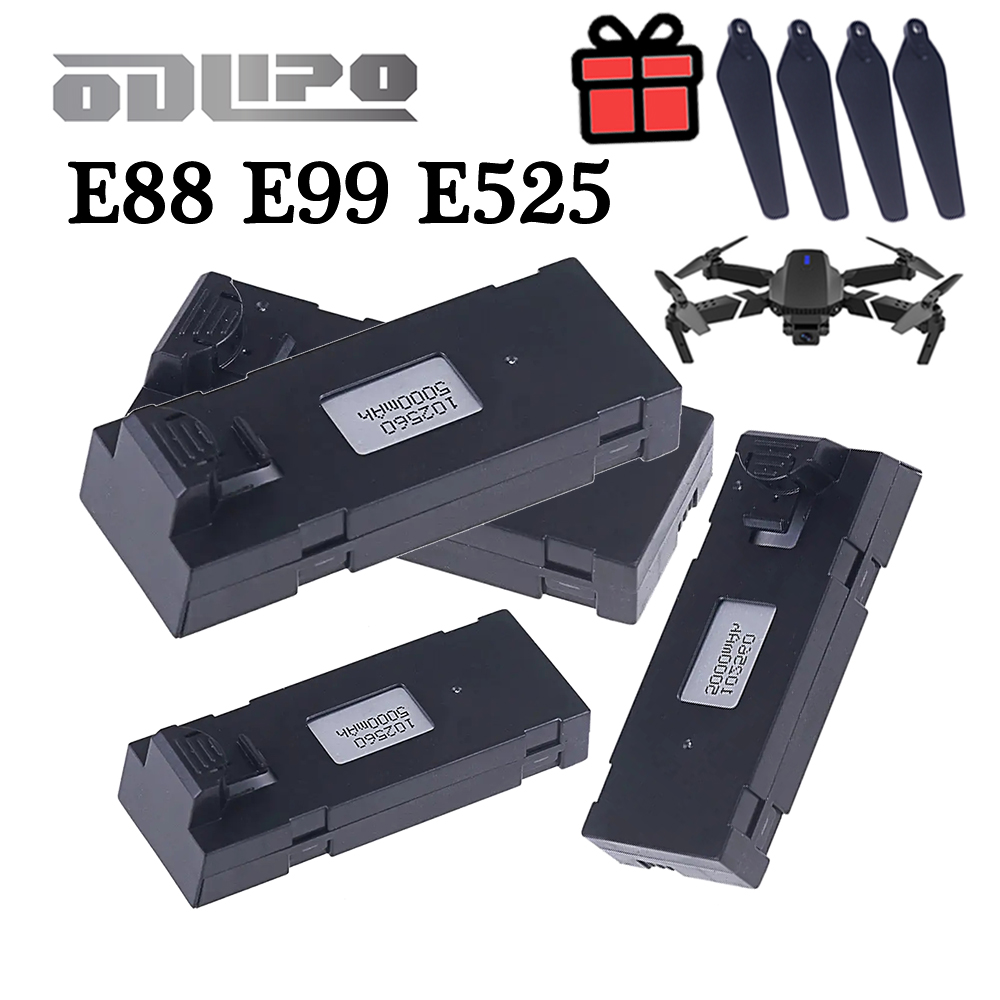 E88 3.7V 5000mAh LiPo Battery  - Eachine Drone E58 recension och pris