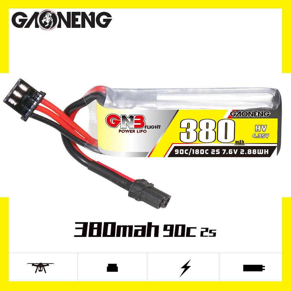 GNB 2S 7.6V 380mAh 90C/180C Li - Rc Helicopter Coaxial recension och pris